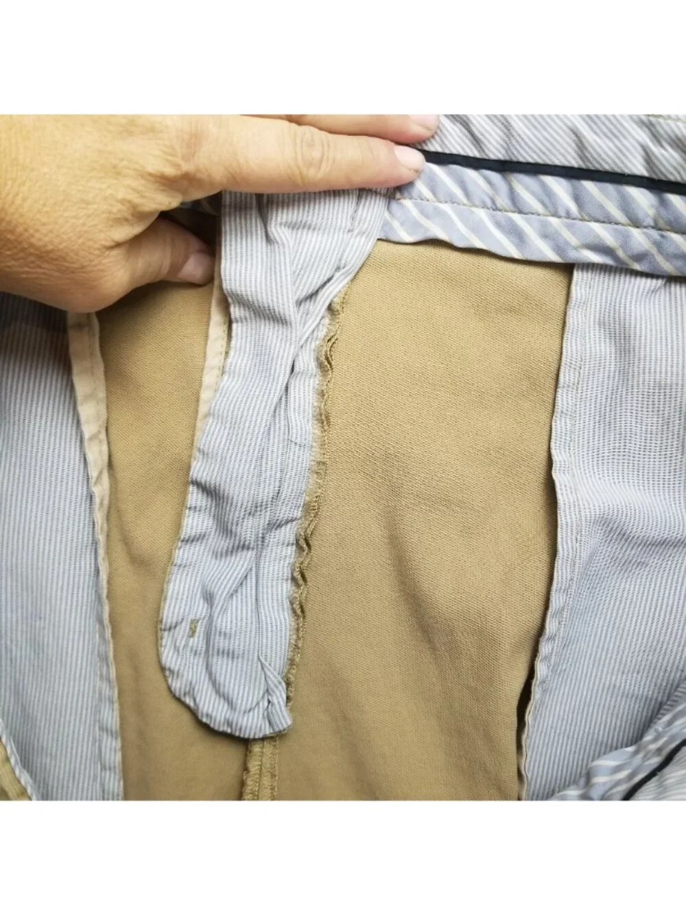 Peter Millar Shorts Mens 40 Tan Stretch Mid Rise Chino